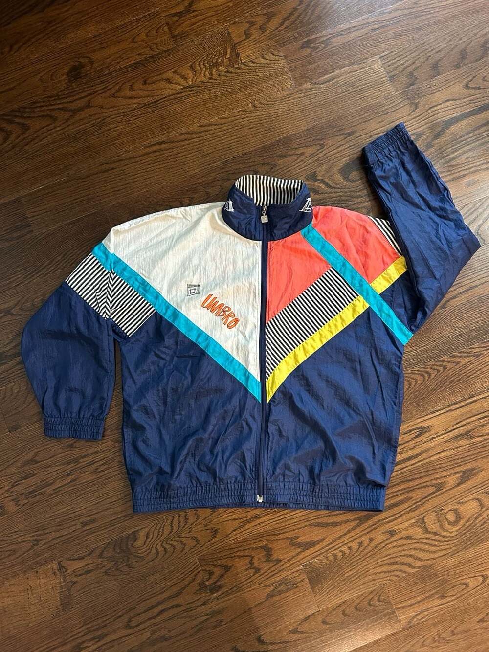 Vintage 90s Umbro Windbreaker Jacket Size 34